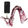 Image de Bandoulière Foulard Amovible pour Smartphone Universel Motif Bandana Bordeaux