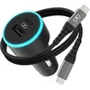 Image de Chargeur Voiture USB-A / USB-C 65W avec Câble USB-C Charge Rapide Noir