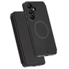 Image de Force Case - Etui à rabat pour téléphone portable - renforcé - polyuréthanne thermoplastique (TPU), polycarbonate (PC), silicone liquide - noir -