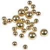 Image de Lot de 26 Perles Rondes "Effet Métal" 1-1,5cm Or