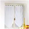 Image de Paire de Voilages Unie Blanche 2x60x120