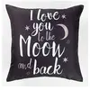 Image de housse de coussin +encart 40 x 40 cm polyester imprime love moon