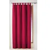 Image de Rideau a passants 140 x 260 cm polyester uni essentiel Rouge