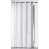 Image de Rideau a oeillets 140 x 260 cm polyester imprime argent bully Blanc Douceur d'Intérieur
