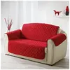 Image de Protege canape matelasse 279 x 179 cm microfibre unie club Rouge