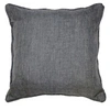 Image de Coussin passepoil 40 x 40 cm chambray uni newton Anthracite