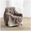 Image de Plaid imitation fourrure Antartic Marron 125x150