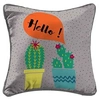 Image de housse de coussin +encart 40 x 40 cm polyester imprime cactus