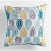 Image de Coussin Passepoil polyester imprime Modele Palpito Blanc 40 x 40 cm