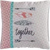 Image de Housse de Coussin "Together" 40x40cm Rose