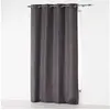 Image de Rideau a oeillets 140 x 260 cm microfibre unie absolu Anthracite