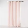 Image de Rideau a oeillets 140 x 280 cm microfibre unie absolu Rose pale