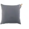 Image de Coussin Effet Lin "Pearl" 40x40cm Anthracite