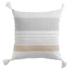 Image de coussin dehoussable pompons 40 x 40 cm coton imprime iliade des. place