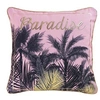 Image de Coussin déco déhoussable dessin placé 45x45 imprimé or pur paradise