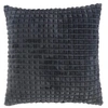 Image de Coussin Déco en Flanelle "Quincy" 40x40cm Anthracite