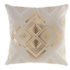 Image de Coussin dehoussable 45 x 45 cm en coton imprimé or cybele