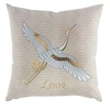 Image de Coussin dehoussable 45 x 45 cm en coton imprimé or free bird