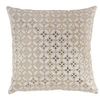 Image de coussin dehoussable 45 x 45 cm en coton imprime or Azelia