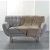 Image de Plaid Uni en Flanelle "Flanou" 125x150cm Taupe