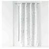 Image de Rideau à oillets Bloomy blanc/argent 140x260 cm