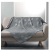 Image de Plaid Imprimé "Bloomy" 125x150cm Gris