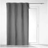 Image de Rideau a oeillets 140 x 260 cm 100% occultant/microfibre unie obscure Anthracite
