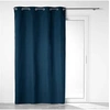 Image de Rideau a oeillets 140 x 260 cm 100% occultant/microfibre unie obscure Marine