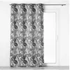 Image de Rideau a oeillets 140 x 260 cm jacquard faggy Noir