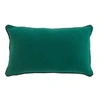 Image de Coussin déhoussable en coton uni Linette - Vert - 30 x 50 cm