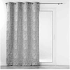 Image de Rideau à Oillets Jacquard "Floriss" 140x260cm Gris
