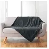 Image de Plaid Imitation Fourrure "Caresse" 125x150cm Anthracite
