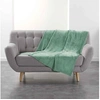 Image de Plaid Uni en Flanelle "Flanou" 125x150cm Sauge