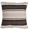 Image de Coussin Déco "Mirage" 40x40cm Naturel & Noir