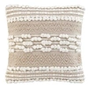 Image de Coussin Déco "Blanca" 40x40cm Naturel & Blanc