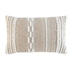 Image de Coussin Déco "Blanca" 30x50cm Naturel & Blanc