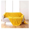 Image de Plaid Flanelle Uni "Arya" 180x220cm Jaune