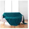 Image de Plaid Flanelle Uni "Arya" 180x220cm Bleu