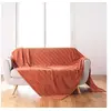 Image de Plaid Flanelle Uni "Arya" 180x220cm Terracotta