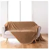 Image de Plaid Flanelle Uni "Arya" 180x220cm Camel