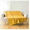 Image de Plaid Lucile en polycoton curry 180x220