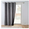 Image de Rideau Isolant Velours "Polarchic" 140x260cm Anthracite