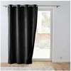 Image de Rideau Isolant Velours "Polarchic" 140x260cm Noir