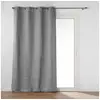 Image de Rideau Occultant Jacquard "Dusky" 140x240cm Anthracite