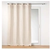 Image de Rideau à Oillets Jacquard "Doreline" 140x240cm Beige
