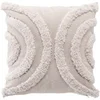 Image de Coussin Déco Tufté "Zita" 40x40cm Naturel