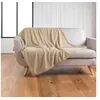 Image de Plaid bouclette unie Wooly Beige 125x150