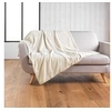 Image de Plaid bouclette unie Wooly Naturel 125x150