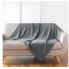 Image de Plaid Déco Uni "Tricotine" 125x150cm Gris