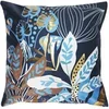 Image de Housse de Coussin Velours "Inoa" 40x40cm Bleu & Or
